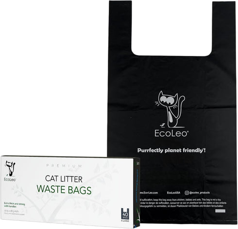 Cat Litter Waste Poop Bags - X-Large, Thick, Pet/Dog Poo Bags with