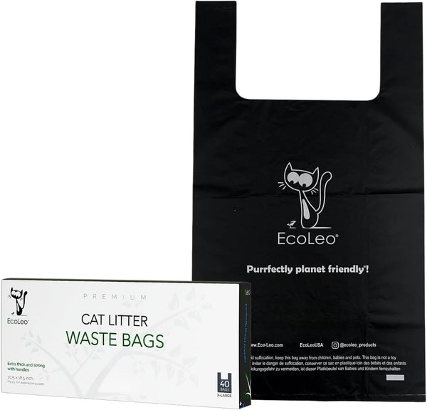 Cat Litter Waste Poop Bags - X-Large, Thick, Pet/Dog Poo Bags with