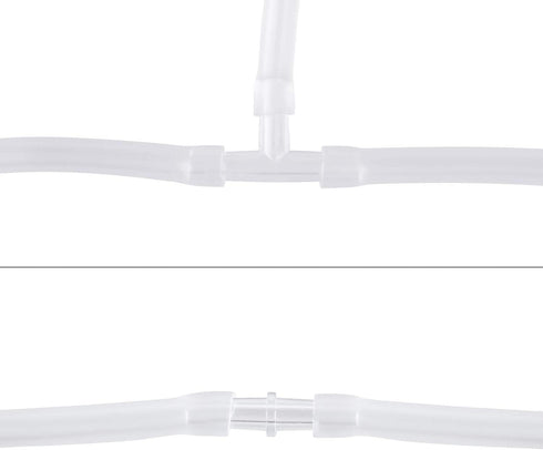 Pawfly 40-Piece Aquarium Air Valve Connector, White Plastic Inline Tubing, 3-Way T & Straight