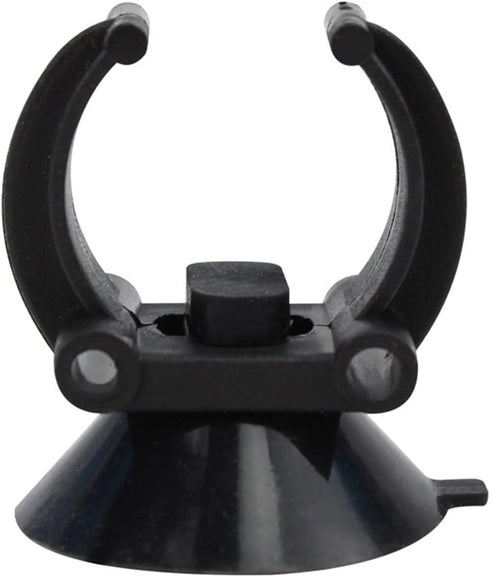 Aquarium Heater Holder Suction Cup Clip - Black for Fish Tube Hose Plant Decoration (Sucker Dia 1.34", Clip Dia 0.9)
