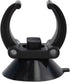 Aquarium Heater Holder Suction Cup Clip - Black for Fish Tube Hose Plant Decoration (Sucker Dia 1.34", Clip Dia 0.9)