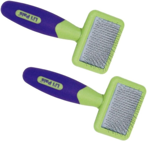 Soft Slicker Brush for Removing Mats, Tangles, and Loose Hair from Pets