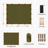 FREE SOLDIER Waterproof Portable Tarp for Outdoor Camping & Traveling (Brown)