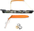 Sun Shade Canopy for Kayak Boat Canoe, Waterproof Awning Top Cover for Outdoor Fishing, Orange