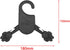 Pet Clothes Hanger RLECS 10pcs 6x7 Black Plastic Dog Puppy Cat Kitten Small Pet Clothes Clothing Hangers by RLECS