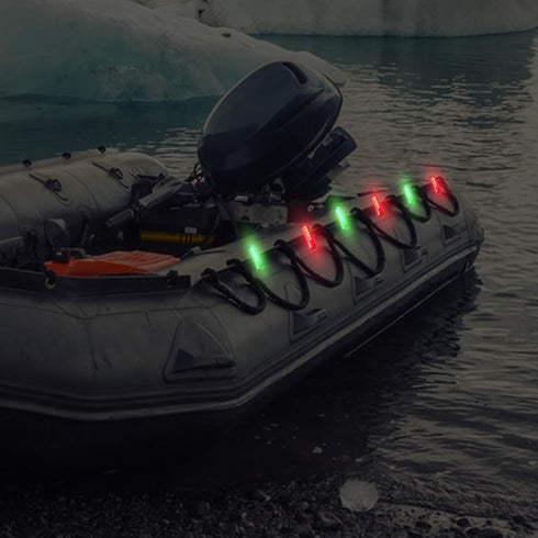 LED Navigation Lights - 6PCS USB Charging Kayak Lights for Night Kayaking, Boat, Yacht, Canoe
