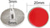 Golf Ball Markers Ball Position Marker - 3 pcs a Pack Zinc Alloy Material (White, Red, Black Multi-Colors)