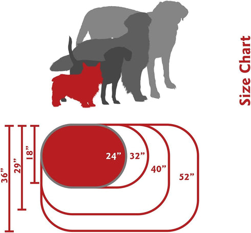 Majestic Pet 24 Inch Bagel Calming Dog Bed, Washable Round Bed with Spine Support, Fluffy Donut Design, Blue