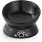 Elevated Cat Food Bowl, 5 Oz Ceramic Raised and Tilted Water Bowl, Anti Vomiting and Protect Pets' Spines Dishes for