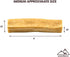 Yak Cheese Himalayan Dog Chews, High Protein Natural Treats for Medium Dogs, Lactose Free, 3 Medium Chews