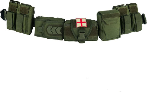 YAKEDA Tactical Duty Belt - Law Enforcement Utility Belt with 7 Pouches
