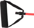 Resistance Exercise Band - Stretch Rubber Tube Workout Fitness with Comfortable Handles for Yoga Gym (Red)