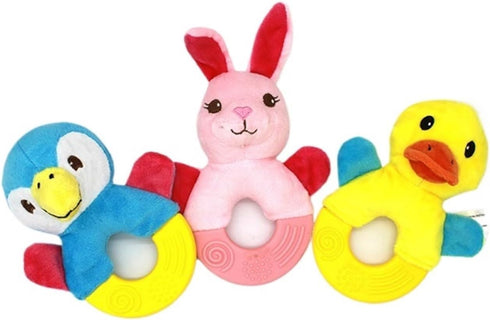 rooksta Animal Teether Grinding Pet Plush Plaything Dog Cat Sound Grinding Plaything Pet Plaything Supplies(Sky Blue)