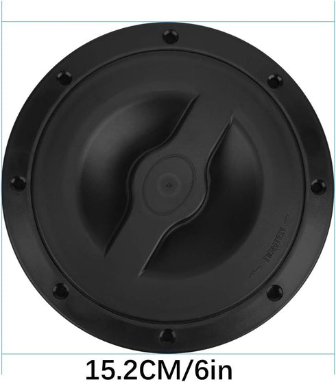 Round Kayak Hatch Lid with Sealing Storage Bag for Canoe Fishing Rigging (6 inches)