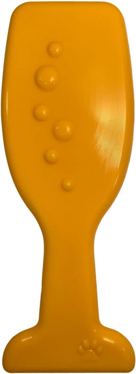 Doggie Dooley Heavy Duty Dog Chew Toy, Champagne Glass for Aggressive Chewers, USA Made Nylon, Large, 7 inch