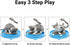 3 1 AUOON Cat Scratcher Toy with Ball Track - in Interactive Cat Toy, Cat Scratch Pad with Cat Ball Toy and Plush Cat