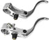 ZJchao Bike Brake Lever, 1Pair 24mm Aluminum Alloy Handlebars Bar Handle, Mountain Cycling Accessory