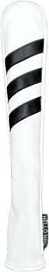 Golf Alignment Stick Cover - Chilxe White Synthetic Leather Headcover for Alignment Stick, Basic Golf Accessories