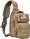 REEBOW GEAR Tactical Sling Bag Pack, Military Rover Shoulder Sling Backpack, Small Tan Everyday Carry Bag