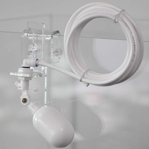 ZAOJIAO Auto Water Filler Solution - Adjustable Float Valve + 1/4" Tube 3 Meters for Aquarium Sump, PE White
