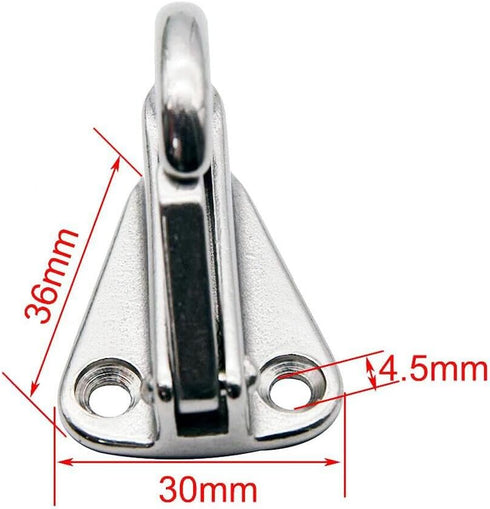 Stainless Steel 316 Spring Snap Attach Rope Hook, Marine Fender Hook, Clothes Boat Hardware Accessories (4 Pack)