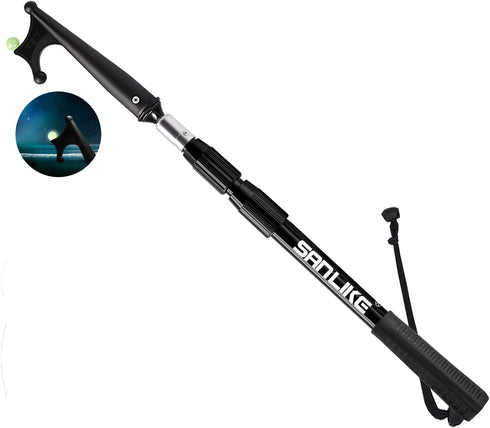 SANLIKE Boat Hooks for Docking, Telescoping Extension Pole Hook with Luminous Bead, Lightweight