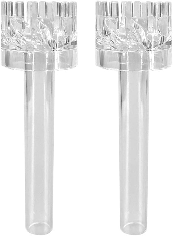 2pcs Aquarium Oil Skimmer, Acrylic Oil Removal Fish Tank Control Valve Inlet and Outlet Pipe Degreasing Basket