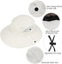 Women's Summer Sun-Hat - Ponytail Outdoor UV-Protection Mesh Wide Brim Foldable Hat with Ponytail Hole