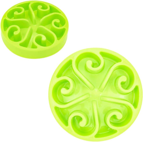 Slow Feeder Dog Bowl, Anti-Choking, Help Prevent Bloat, Non-Toxic BPA Free Feeding Dish SH-10303, Green