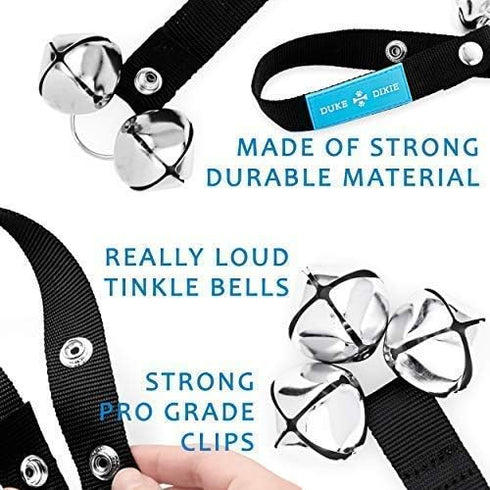 Duke & Dixie Dog Doorbells Training Potty, 2 Pack Adjustable Dog Bells for Potty Training Your Puppy