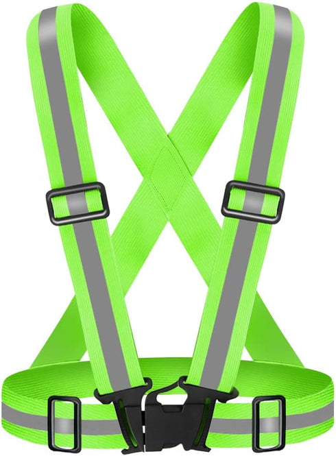 High Visibility Reflective Safety Vest, Adjustable Reflective Gear for Running, Walking, Jogging, Hiking, Night Cycling