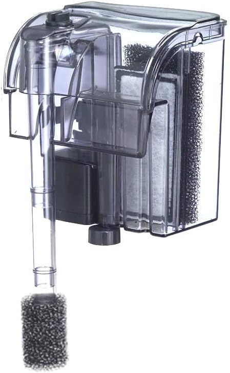 Finnex PF-7 Nano Aquarium HOB Power Filter - 52 GPH for Aquariums up to 7.5 Gallons