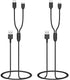 2-Pack Charger for Delupet/Yawpet/Jugbow Dog Training Collar and Remote, 2-in-1 USB Charging Cable