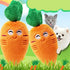 Sndperiexam 2 Pcs Soft Puppy Pet Supplies, Cute Orange Carrot Plush Chew Squeaker Sound Squeaky Toys for Dog Cat