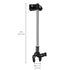 Flexzion Bicycle Umbrella Clamp Holder Mount, Universal Connector for Handlebar, Wheelchair, Stroller, Adjustable