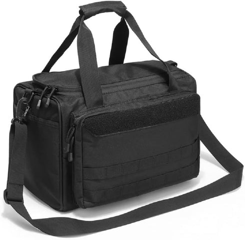 Waterproof Large Capacity Molle System Tactical Gun Range Bag for Handguns, Pistols, Ammo Magazine Accessories