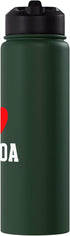 Quinoa Gifts I Love Quinoa Stainless Steel Insulated Water Bottle