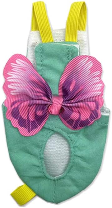BASICGOLDYAO 2 (2 Pcs Bird Diaper Harness Flight Suit with Waterproof Liner Pet Bird Nappy Clothes with Flying Leash