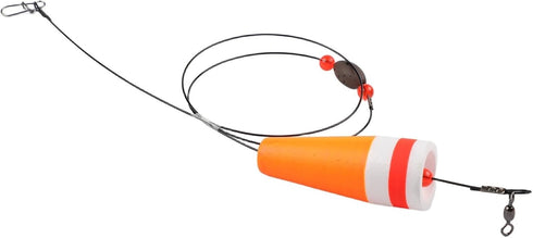 360 Rig(1oz FABULETTA Weighted Popping Cork Fishing Floats, Loud Shrimp Click Beads, High Visibility Fluorescent Foam