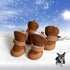 URBEST Dog Boots for Small Dogs - Winter Booties (4#, Brown)