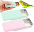DQITJ 2 Pack Bird Training Food Jar Parrot Handheld Feeder Bird Interactive Educational