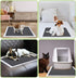 Disposable Dog Pee Pads: 13" x 18" Odor-Control Bamboo Charcoal Fiber, Super Absorbent, 50 Counts