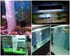 2pcs 30cm x 15cm Plastic Grid Divider Tray for Aquarium Fish Tank Bottom Isolation, Black