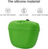 AUDWUD Silicone Dog Treat Pouch, Clip on Portable Training Container with Magnetic Buckle and Waist Clip