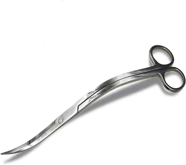 Aquarium Scissors, Stainless Steel Mirror Wave Scissors for Professional Water Grass Maintenance