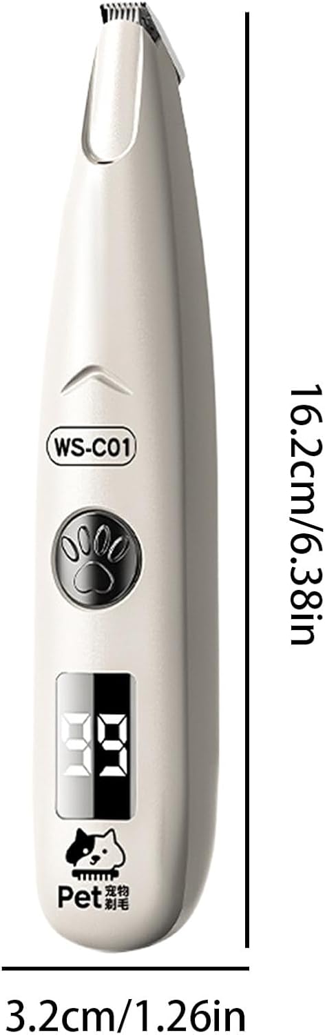 Generic Trimmer Dog Clippers for Grooming,with LED Light Quiet Cordless Electric Rechargeable Shaver - Dog Face |
