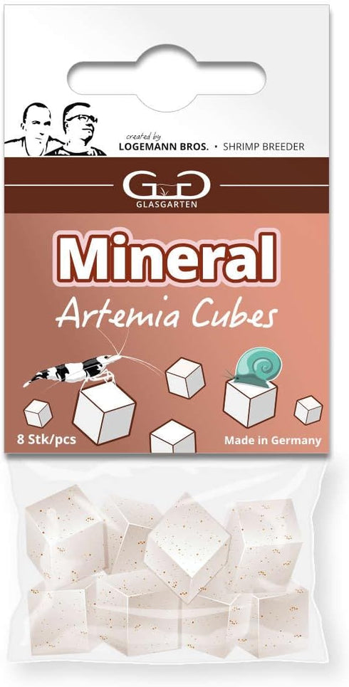 GlasGarten Mineral Artemia Cubes - Supplementary Feed for Shrimp, Snails, Crayfish and