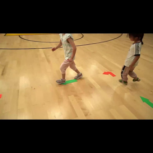 Eco Walker 12pcs Colorful Star Arrow Spot Marker Non-Slip Directional Carpet Marker for Training Agility, Kids