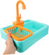 2pcs Mikikit Bird Bath Tub Toy with Automatic Water Cycle Lightweight Vegetable Washing Basin Fountain for Birds
