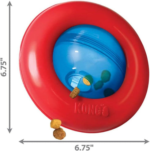 KONG Gyro - Interactive Dog Toy for Treat Dispensing - Slow Feeder for Healthy Eating - Medium/Large Dogs